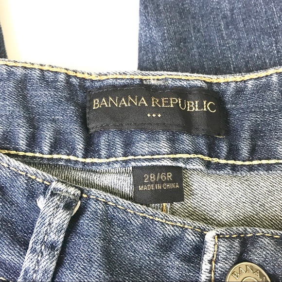 Banana Republic Crop Capri Jeans 28 Women Cuff - Picture 6 of 8
